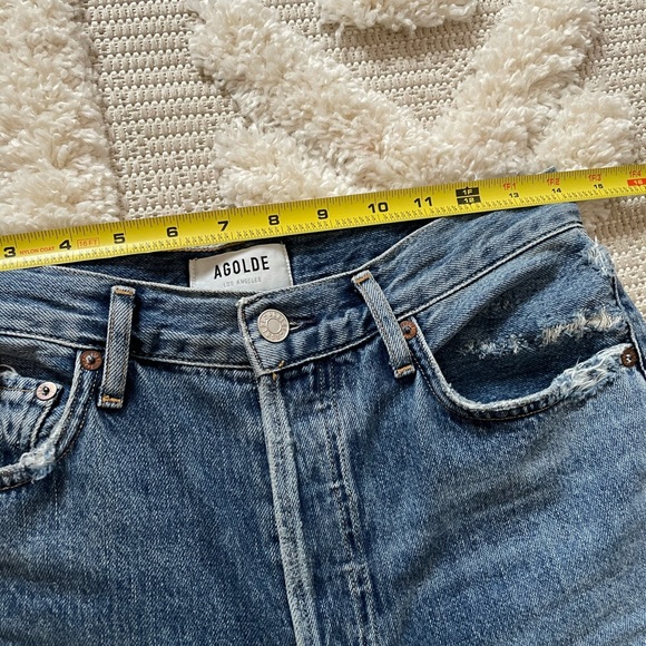 Agolde Riley High Rise Straight Crops - Picture 3 of 9